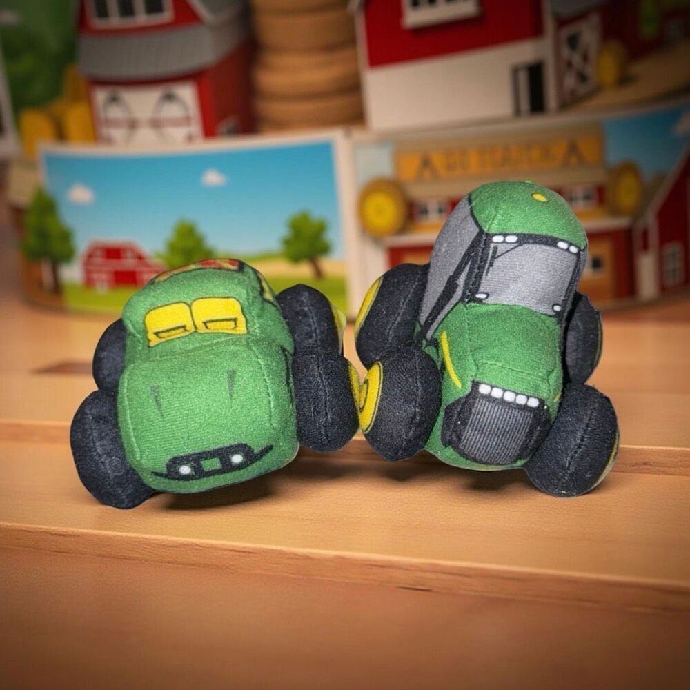 Allie the Gator & Johnnie Tractor Take A Long Plush Stuffed Toy Back Pack Baby B